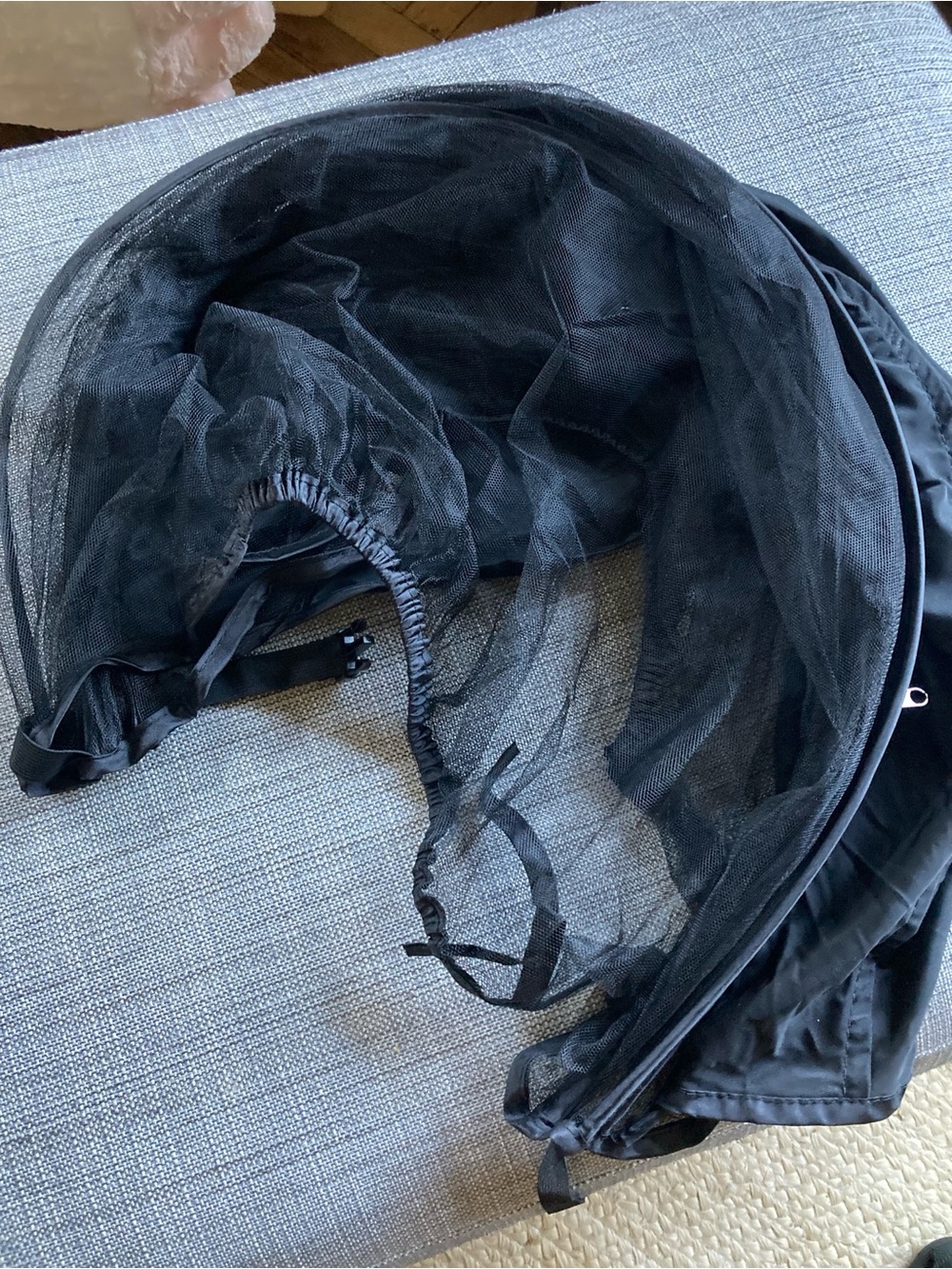 Universal Baby Stroller/Bassinet Insect Net Cover - Black